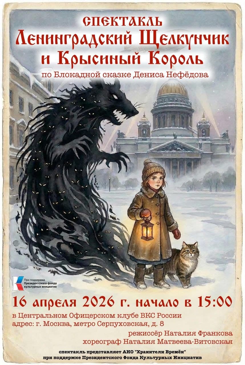 Премьера спектакля «Ленинградский Щелкунчик и Крысиный король»
